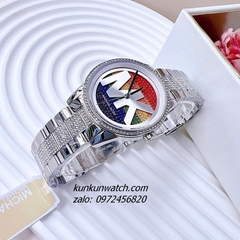 Đồng Hồ Michael Kors Ritz MK6864 Unisex Mặt Đính Đá Sắc Màu Silver 41mm