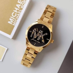 Đồng Hồ Nữ Michael Kors Runway MK6682 Gold Đính Đá 38mm