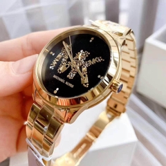 Đồng Hồ Nữ Michael Kors Runway MK6682 Gold Đính Đá 38mm