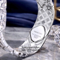 Đồng Hồ Nữ Swarovski Curiosa Đính Full Đá Pha Lê Silver 20mm