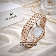 Đồng Hồ Nữ Swarovski Lovely Rose Gold Mặt Đen Đá Chạy 31mm