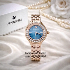 Đồng Hồ Nữ Swarovski Lovely Rose Gold Mặt Xanh Đá Chạy 31mm 1