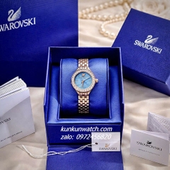 Đồng Hồ Nữ Swarovski Lovely Rose Gold Mặt Xanh Đá Chạy 31mm