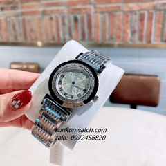 Đồng Hồ Nữ Versace Vanity Silver Đính Đá Mặt 35mm