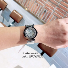 Đồng Hồ Nữ Versace Vanity Silver Đính Đá Mặt 35mm