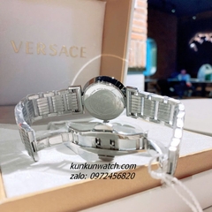 Đồng Hồ Nữ Versace Vanity Silver Đính Đá Mặt 35mm