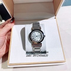 Đồng Hồ Nữ Versace Vanity Silver Đính Đá Mặt 35mm