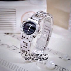Đồng Hồ Nữ Fendi 3060L Stelle Diamond 02 Kim Silver Mặt Đen 25mm