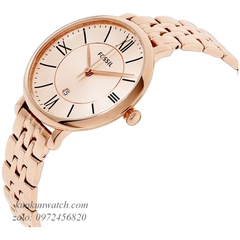 Đồng Hồ Nữ Fossil ES3435 Điểm Số La Mã Các Mốc Giờ Quan Trọng Dây KIm Loại 36mm