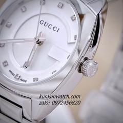 Đồng Hồ Nữ Gucci Diamond Silver 29mm