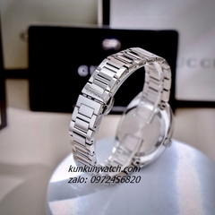 Đồng Hồ Nữ Gucci Diamond Silver Mặt Đen 29mm