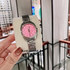 Đồng Hồ Nữ Gucci Diamond Silver Mặt Hồng 29mm