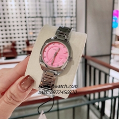 Đồng Hồ Nữ Gucci Diamond Silver Mặt Hồng 29mm