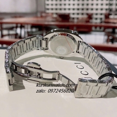Đồng Hồ Nữ Gucci Diamond Silver Mặt Hồng 29mm