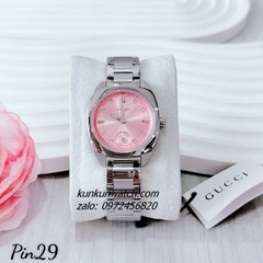 Đồng Hồ Nữ Gucci Interlocking Silver Mặt Hồng 29mm 1