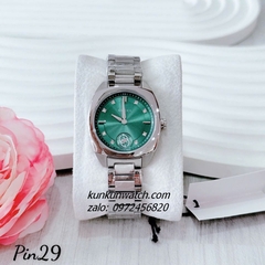 Đồng Hồ Nữ Gucci Interlocking Silver Mặt Xanh Lá 29mm
