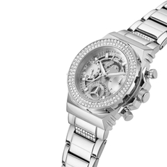Đồng Hồ Nữ Guess GW0552L1 Silver Đính Đá 6 Kim 36mm