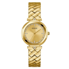 Đồng Hồ Nữ Guess GW0613L2 Đính Đá Vỏ Gold Dây Vân Rắn 34mm 1
