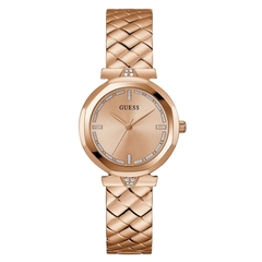 Đồng Hồ Nữ Guess GW0613L3 Đính Đá Vỏ Rose Gold Dây Vân Rắn 34mm 1