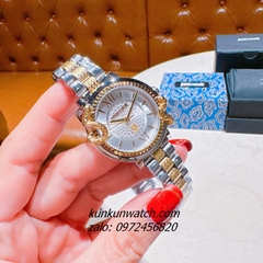 Đồng Hồ Nữ Just Cavalli Rắn Tràn Viền, Niềng Khía Vỏ Demi Gold Mặt 32mm
