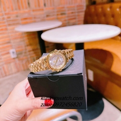 Đồng Hồ Nữ Just Cavalli Rắn Tràn Viền, Niềng Khía Vỏ Gold Mặt 32mm
