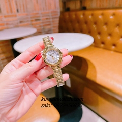 Đồng Hồ Nữ Just Cavalli Rắn Tràn Viền, Niềng Khía Vỏ Gold Mặt 32mm