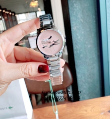 Đồng Hồ Nữ Lacoste 2001173 Họa Tiết Cá Sấu Silver 36mm