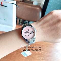 Đồng Hồ Nữ Lacoste 2001173 Họa Tiết Cá Sấu Silver 36mm