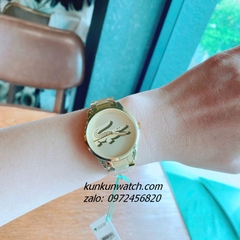 Đồng Hồ Nữ Lacoste 2001175 Họa Tiết Cá Sấu Full Gold 36mm