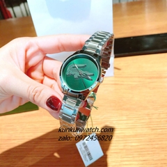 Đồng Hồ Nữ Lacoste 2001190 Họa Tiết Cá Sấu Silver 36mm