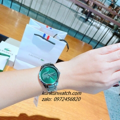 Đồng Hồ Nữ Lacoste 2001190 Họa Tiết Cá Sấu Silver 36mm