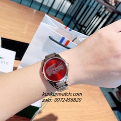 Đồng Hồ Nữ Lacoste 2001191 Họa Tiết Cá Sấu Rose Gold 36mm