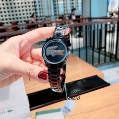Đồng Hồ Nữ Lacoste 2001193 Họa Tiết Cá Sấu Black 36mm