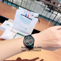 Đồng Hồ Nữ Lacoste 2001193 Họa Tiết Cá Sấu Black 36mm