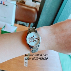 Đồng Hồ Nữ Lacoste 2001214 Họa Tiết Cá Sấu Silver 30mm