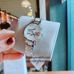 Đồng Hồ Nữ Lacoste 2001214 Họa Tiết Cá Sấu Silver 30mm