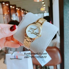 Đồng Hồ Nữ Lacoste 2001216 Họa Tiết Cá Sấu Gold 30mm