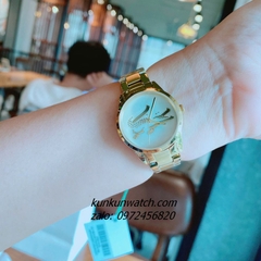 Đồng Hồ Nữ Lacoste 2001216 Họa Tiết Cá Sấu Gold 30mm
