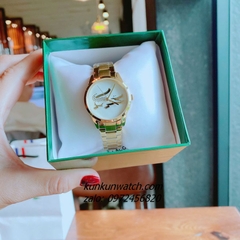 Đồng Hồ Nữ Lacoste 2001216 Họa Tiết Cá Sấu Gold 30mm