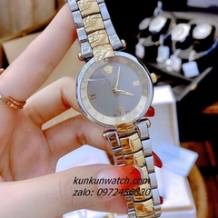 Đồng Hồ Nữ Versace Revive Nền Mặt Gương Demi Mặt Xám 35mm