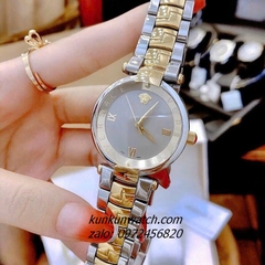 Đồng Hồ Nữ Versace Revive Nền Mặt Gương Demi Mặt Xám 35mm