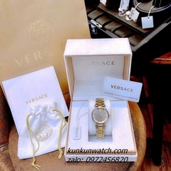 Đồng Hồ Nữ Versace Revive Nền Mặt Gương Demi Mặt Xám 35mm