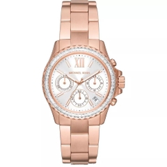 Đồng Hồ Nữ Michael Kors Everest Chronograph MK7213 Đính Đá Rose Gold 36mm 1