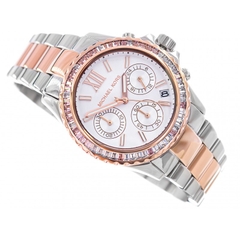 Đồng Hồ Nữ Michael Kors Everest Chronograph MK7214 Đính Đá Demi Rose Gold 36mm