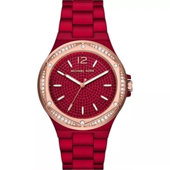 Đồng Hồ Nữ Michael Kors Lennox MK7455 Tông Đỏ Đính Đá Rose Gold Size 43mm 1
