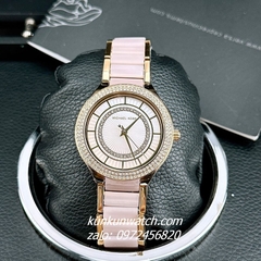 Đồng Hồ Nữ Michael Kors MK3508 Đính Viền Đá Dây Kim Loại Gold 37mm