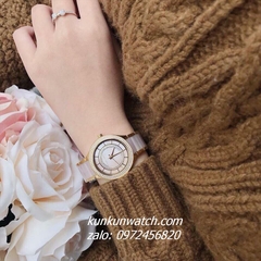 Đồng Hồ Nữ Michael Kors MK3508 Đính Viền Đá Dây Kim Loại Gold 37mm