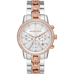 Đồng Hồ Nữ Michael Kors Ritz MK6938 Chronograph Đính Đá Demi Rose Gold 41mm 1