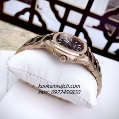 Đồng Hồ Nữ Patek Philippe Nautilus Rose Gold Nâu Mặt Vuông 32mm