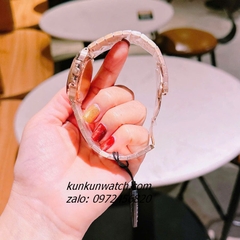 Đồng Hồ Nữ Patek Philippe Nautilus Rose Gold Mặt Hồng Vuông 35mm